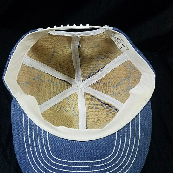 VTG Purnells Old Folks Country Sausage Hat Denim - Picture 7 of 8